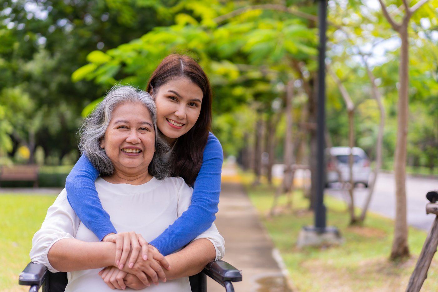 Asian careful caregiver or nurse taking care of the patient